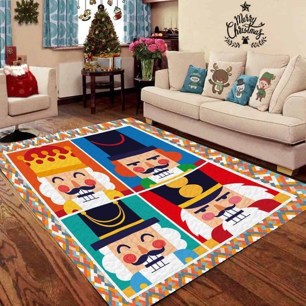 Funny Faces Nutcracker Rectangle Rug …