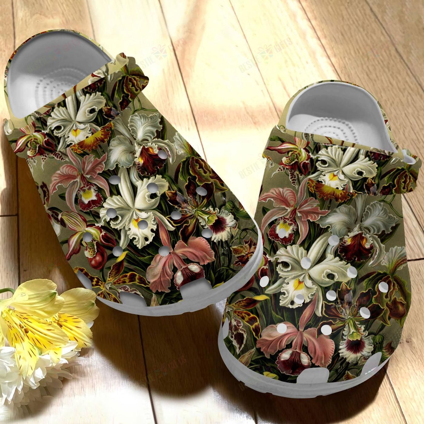 Orchidaceae Crocs Classic Clogs Shoe …