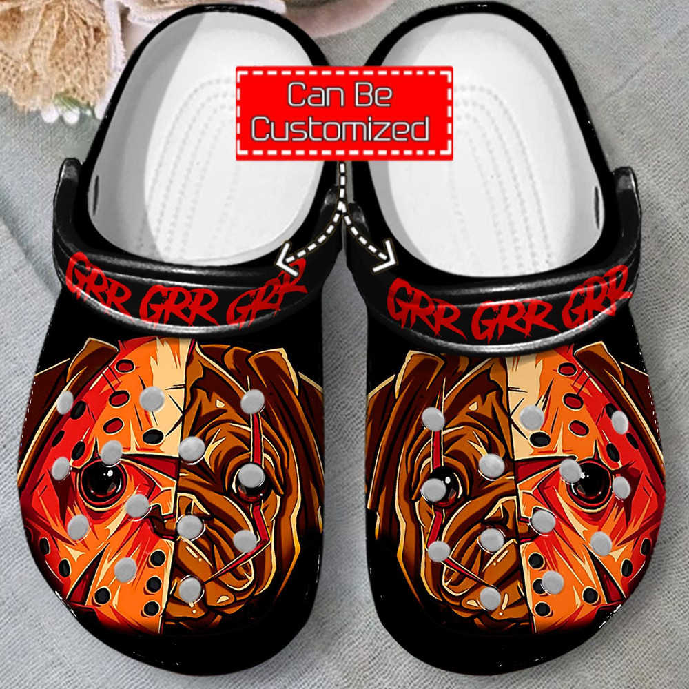 Animal Print Crocs – Honor Mask Pug Dog Clog Shoes For Men And Women