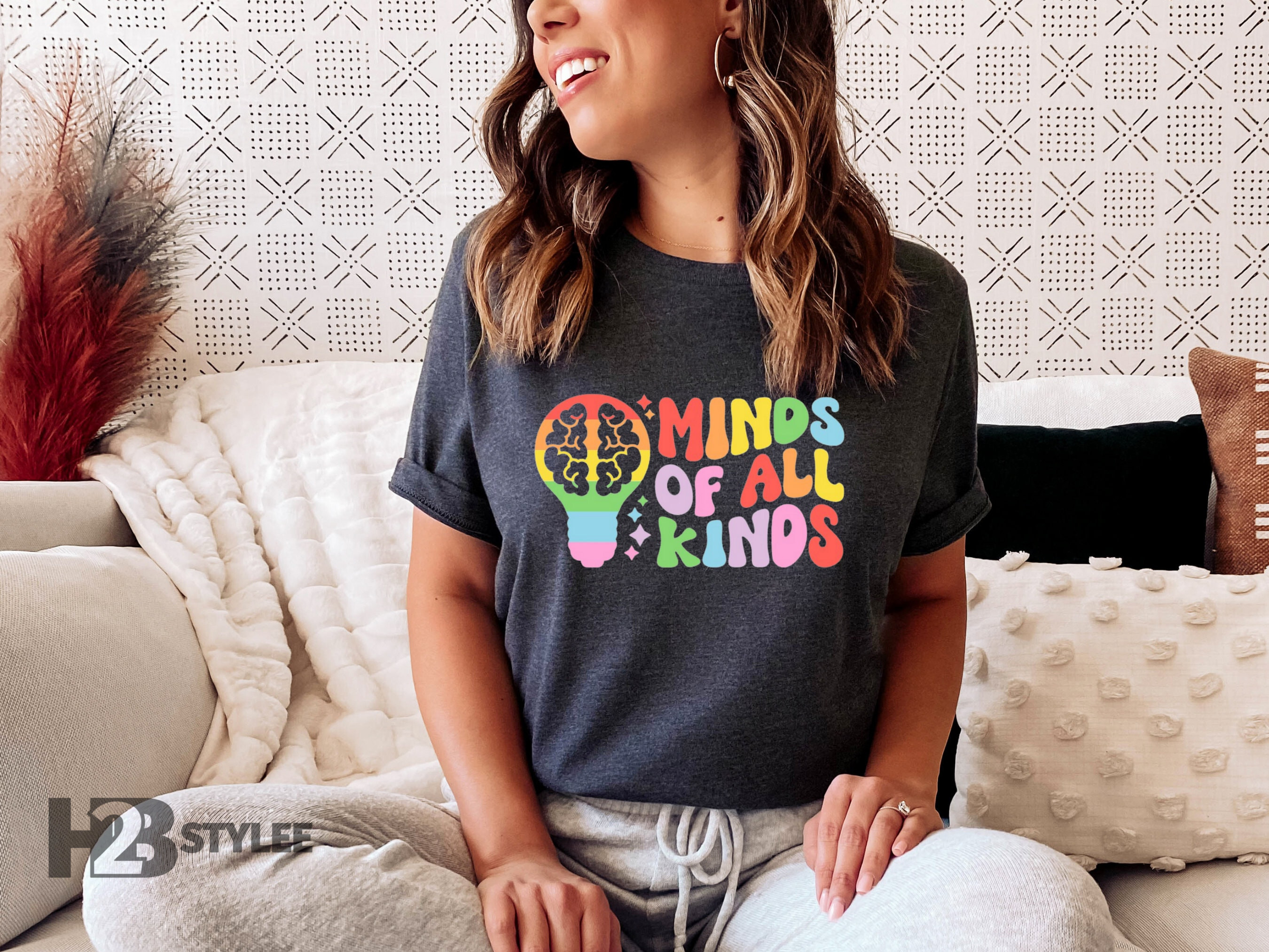 Mind Of All Kinds Autism Awareness Support Gift Neurodiversity Special Education Unisex T Shirt, Sweatshirt, Hoodie