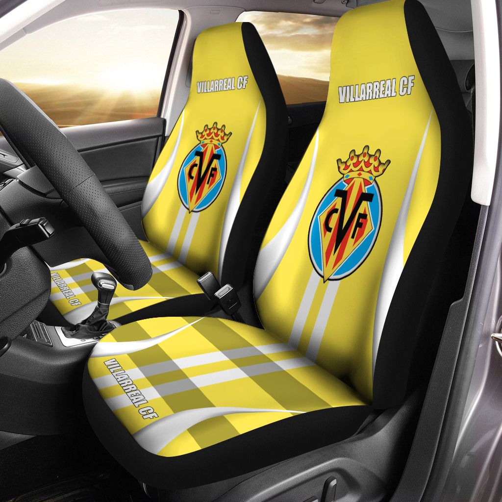 Villarreal NQP-LT Car Seat Cover (Set of 2) Ver 1 (Yellow)