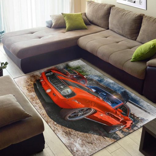 1969 Orange Chevy Camaro Muscle Car Art Area Sku 262251 Area Rug Living Room Rug Home Decor Carpets