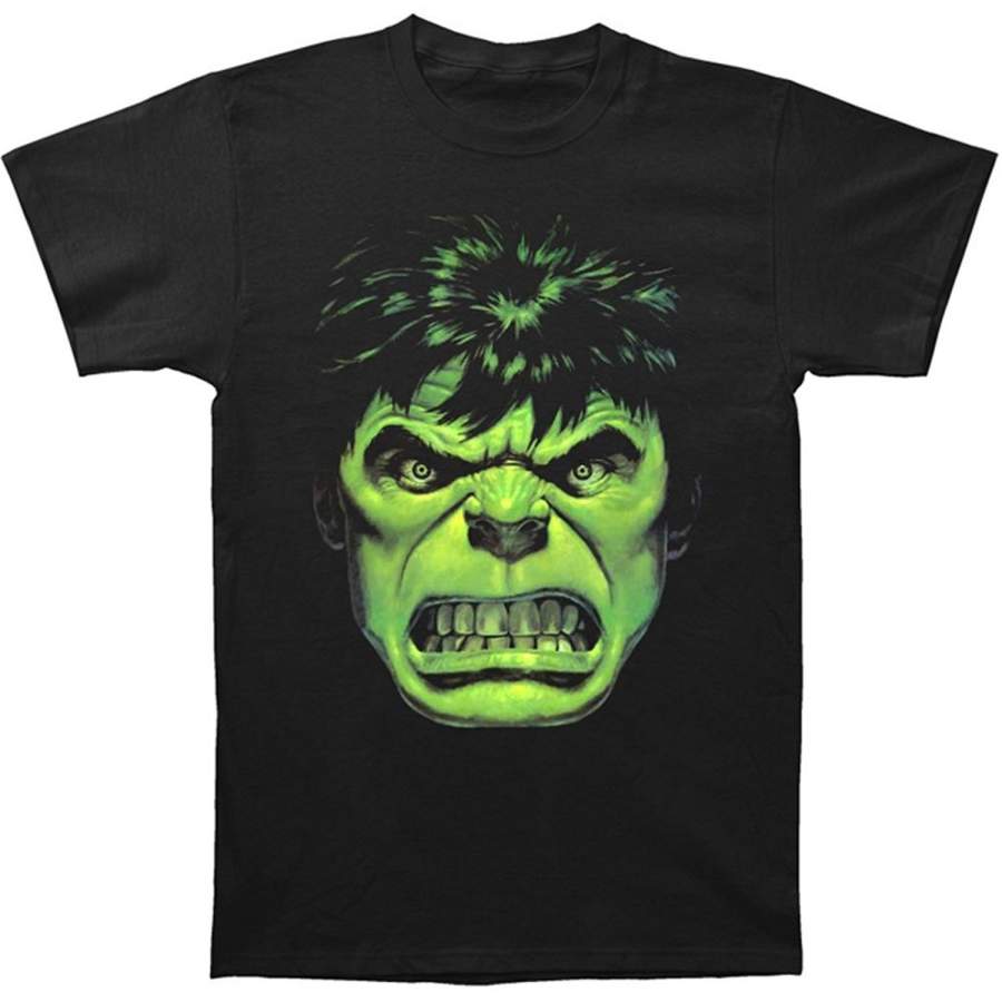 The Incredible Hulk Angry Face TShirt Size L