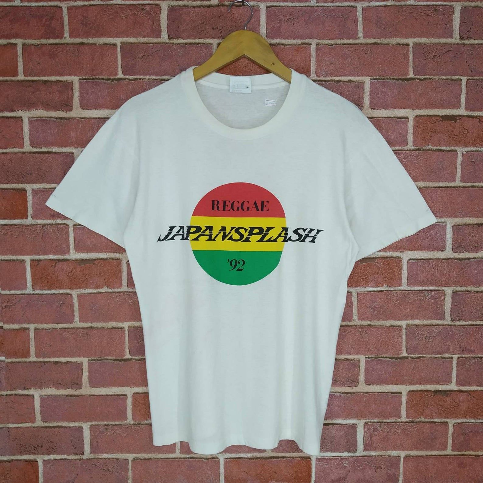 Vintage Reggae Japansplash 92 Music Reggae Promo Tour T-shirt Backside