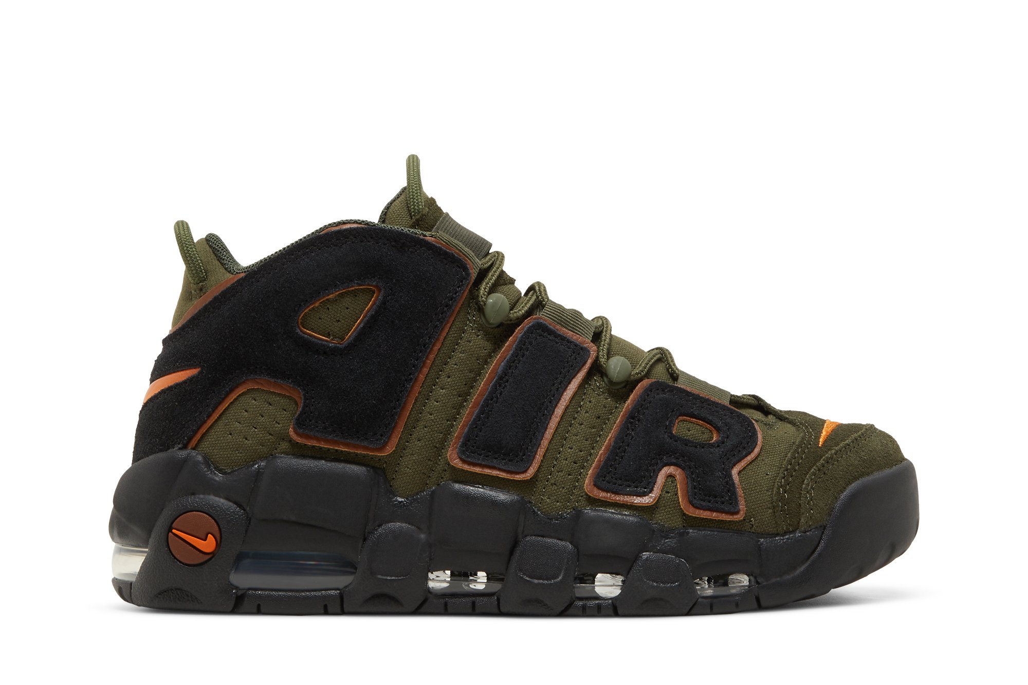 Nike Air More Uptempo 96 Cargo Khaki Alpha Orange – Kohlrabis 196149825236