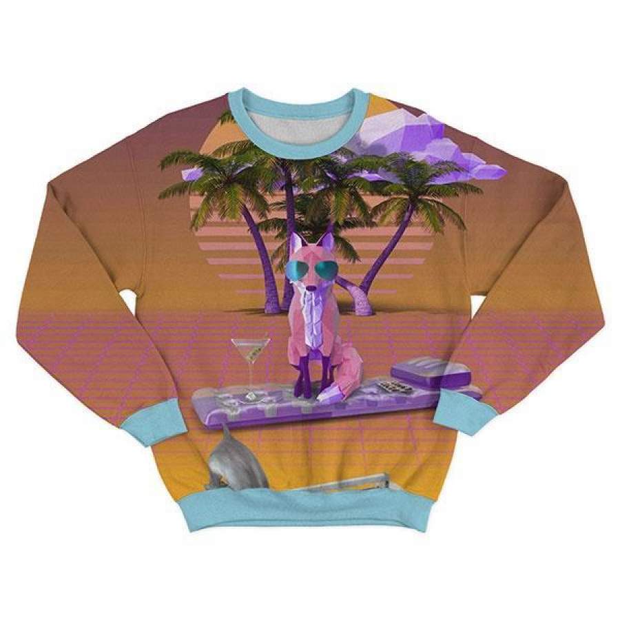 Vapor Fox Men/Women All-Over Print 3D Hoodie