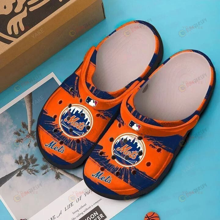 New York Mets Crocs Crocband Clog Comfortable Water Shoes – Aop Clog