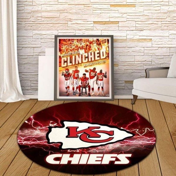 kansas city chiefs for football fan lighting rug