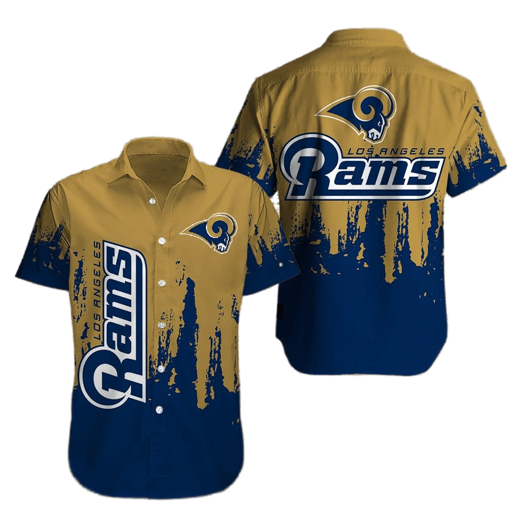 Los Angeles Rams Hawaiian Shirt American Football Los Angeles Rams Team Symbol Blue Hawaii Shirt For Women Los Angeles Rams Aloha Shirt