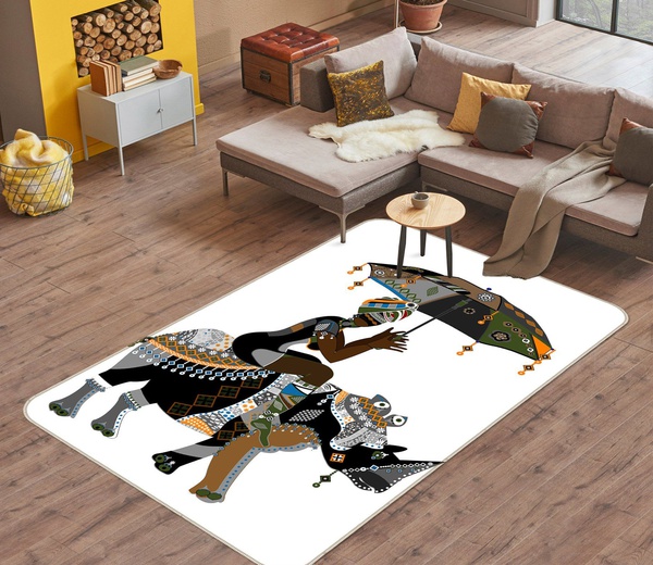 3D Ride Animal Umbrella Area Rug Home Decor