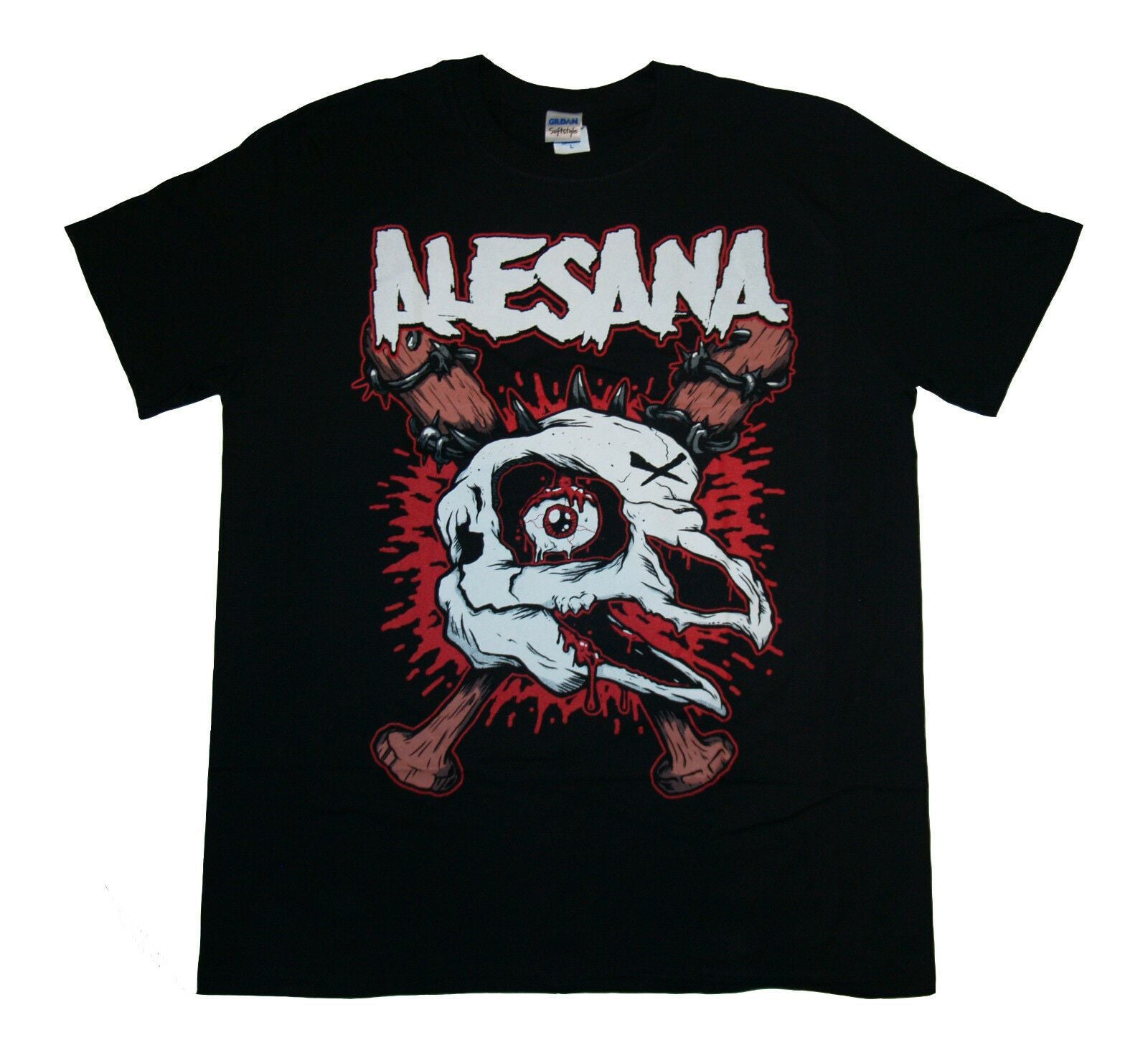 Alesana – Sangue Birdskull – T Shirt Vintage black print t shirt