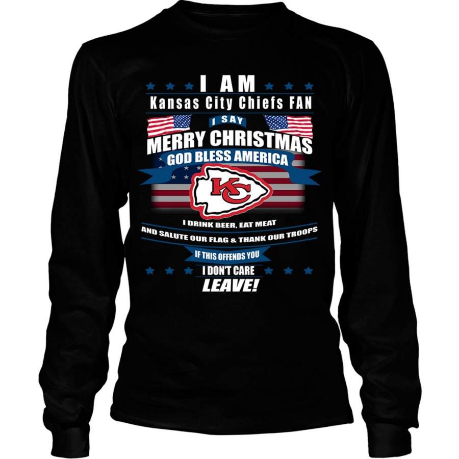 God Bless America T Shirt, Kansas City Chiefs T Shirt – Long Sleeve Tees