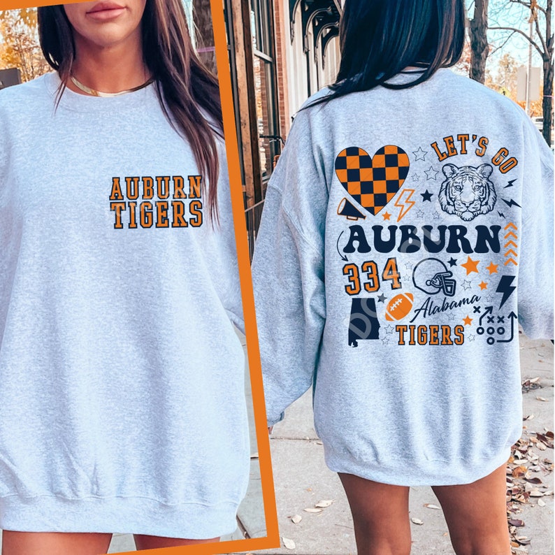 Retro Auburn Sweatshirt, Auburn Varsity Sweatshirt, Tigers Football, Sport Shirt, Trendy Auburn Sublimation, Auburn Sweatshirt, Fall Shirt , Alabama Sweatshirt