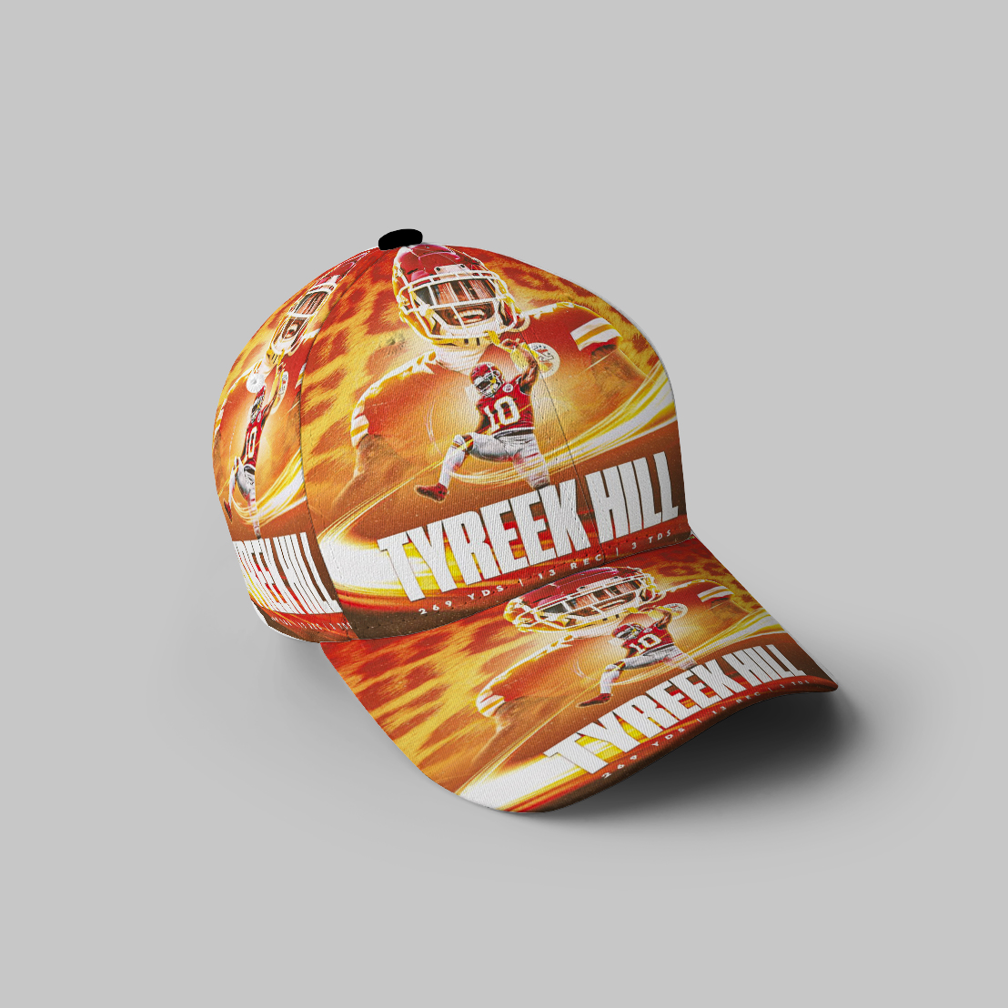 Kansas City Chiefs Tyreek Hill 10 3D Printing Baseball Cap Classic Hat