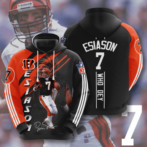 Cincinnati Bengals Boomer Esiason 78 Unisex 3D Hoodie Gift For Fans