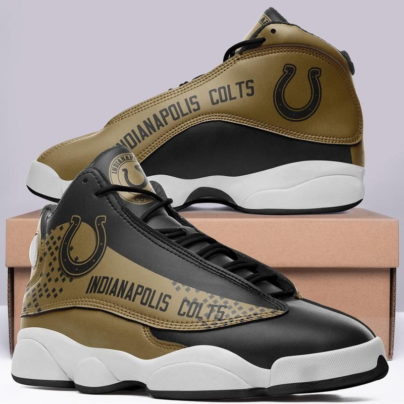 Team Indianapolis Colts Air Jordan 13 Printing Shoes Sneaker