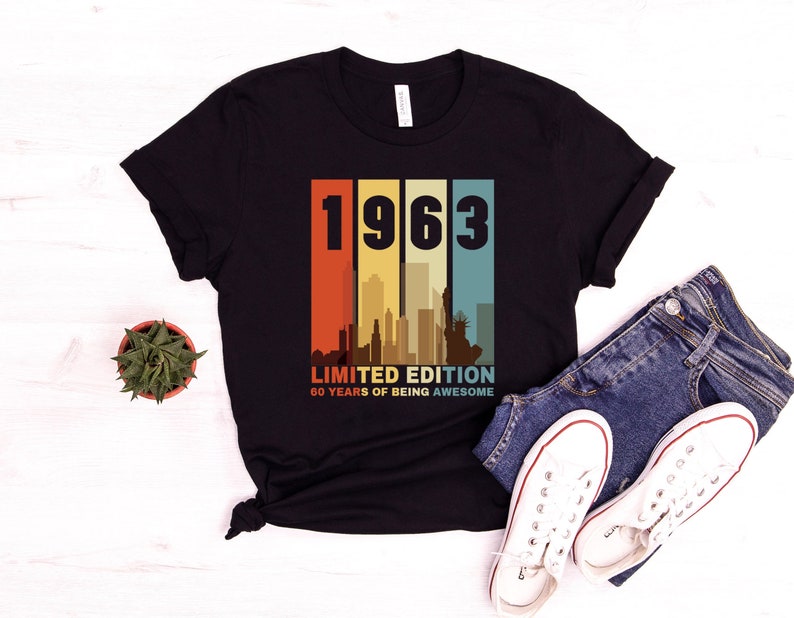 1963 Limited Edition 60 Years Of Being Awesome Shirt - Passion-gift