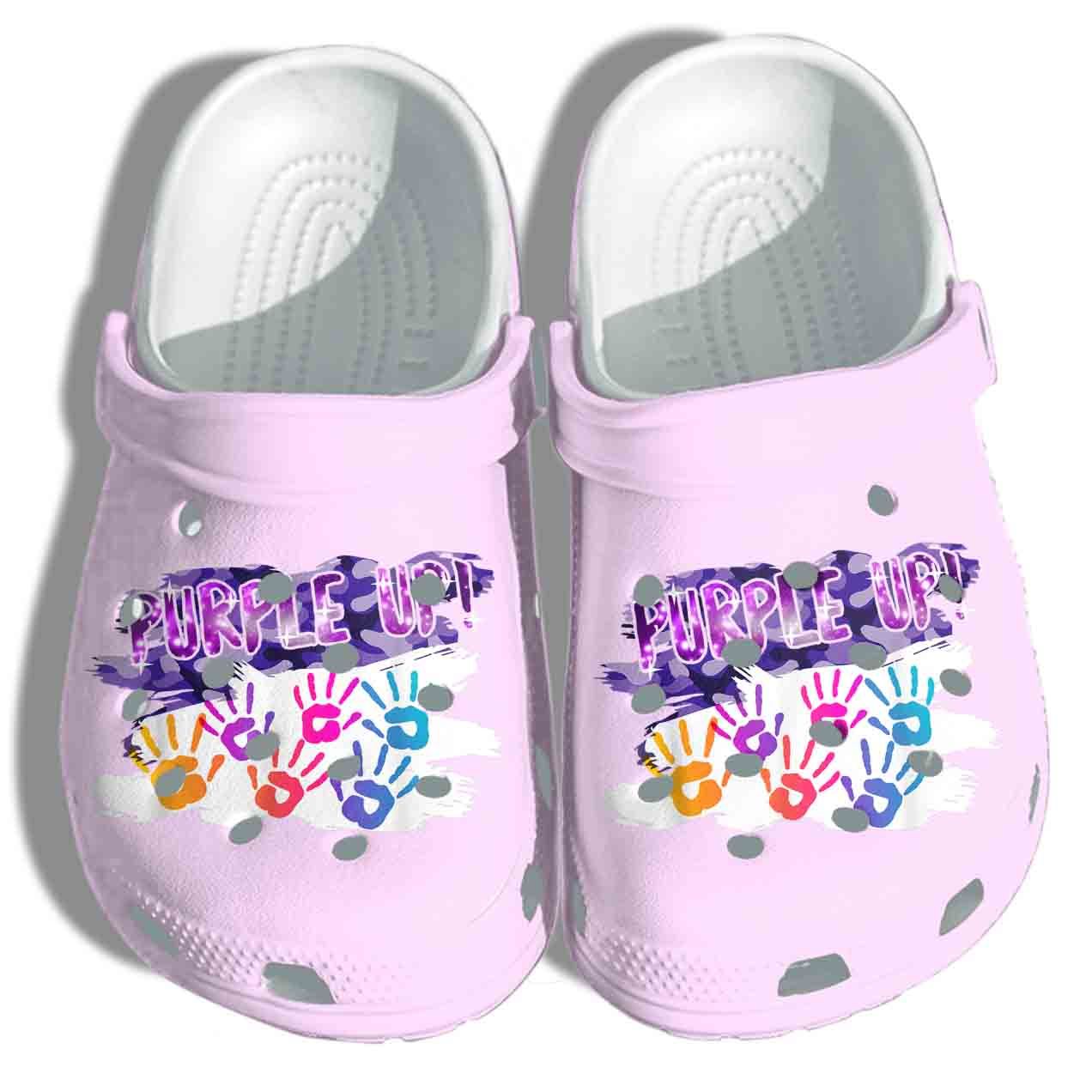 Purple Up Shoes Crocs – Milita …