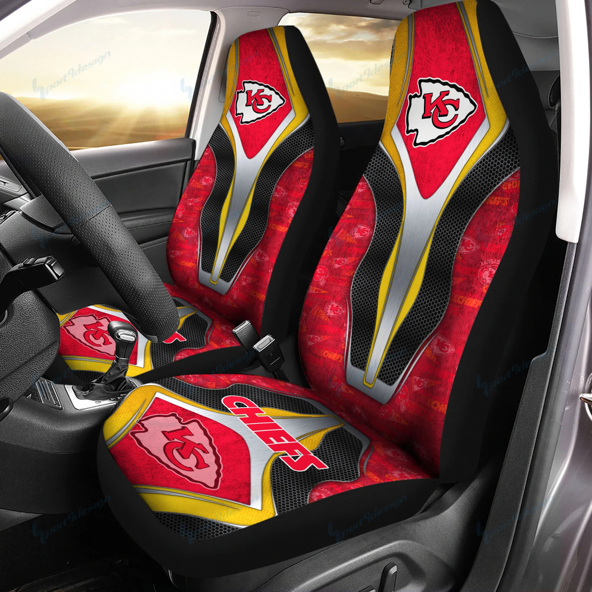 Kansas City Chiefs Car Seat Covers Bg39