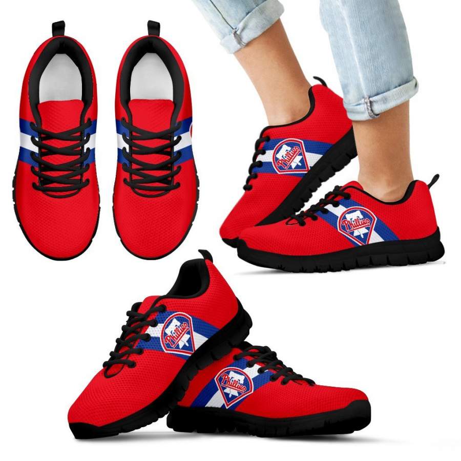 Three Colors Vertical Philadelphia Phillies Sneakers