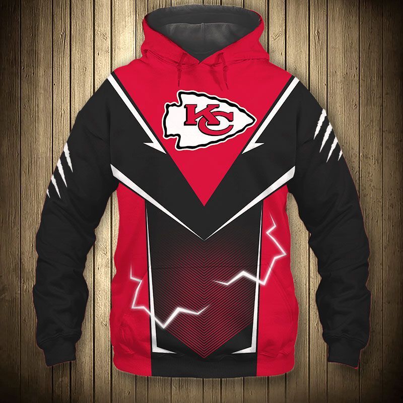 Kansas City Chiefs Hoodie Lightning Graphic Gift For Men