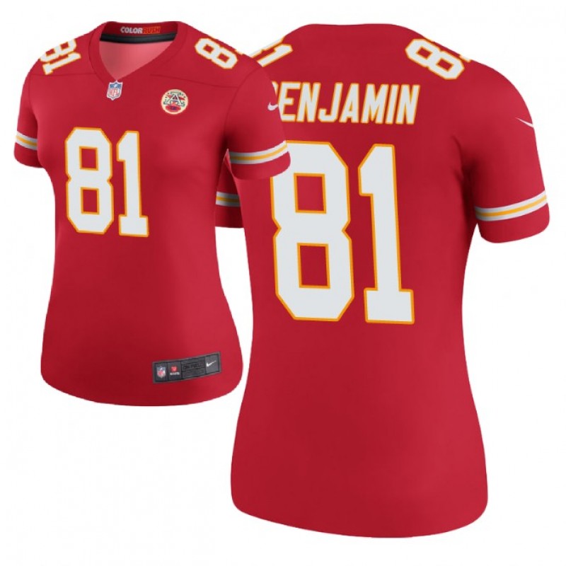 Women Color Rush Legend Kansas City Chiefs #81 Kelvin Benjamin Red Jersey