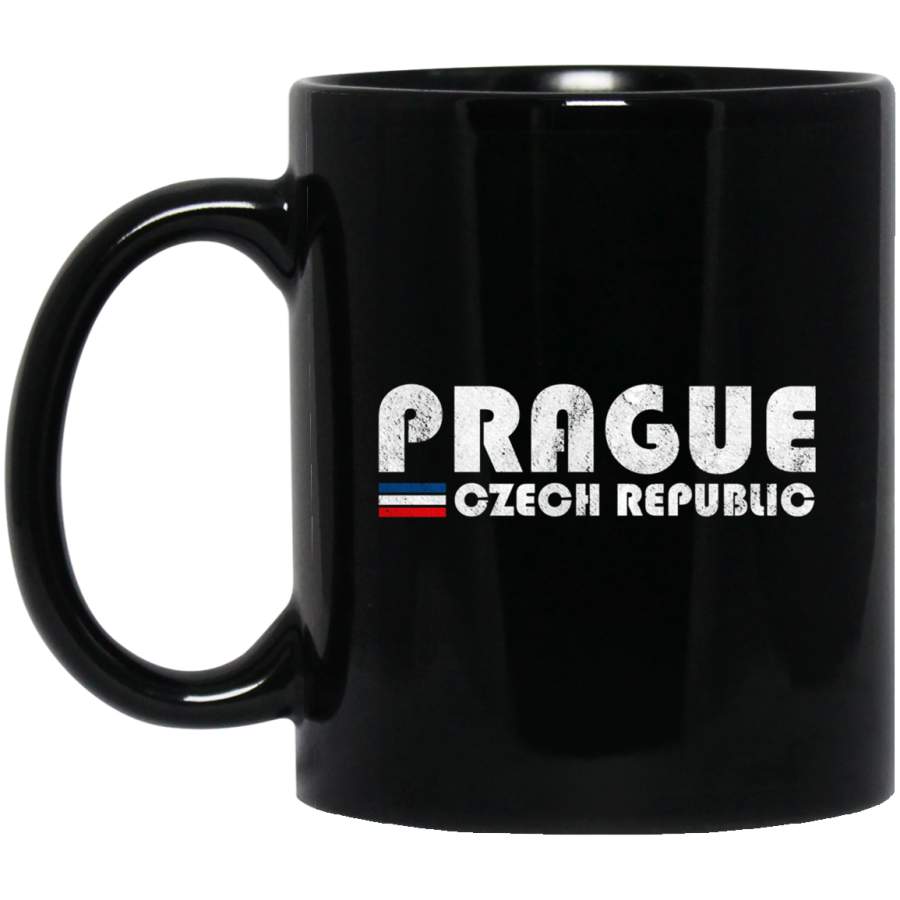 Prague Czech Republic Retro Vintage Travel Vacation Gift Coffee Mug