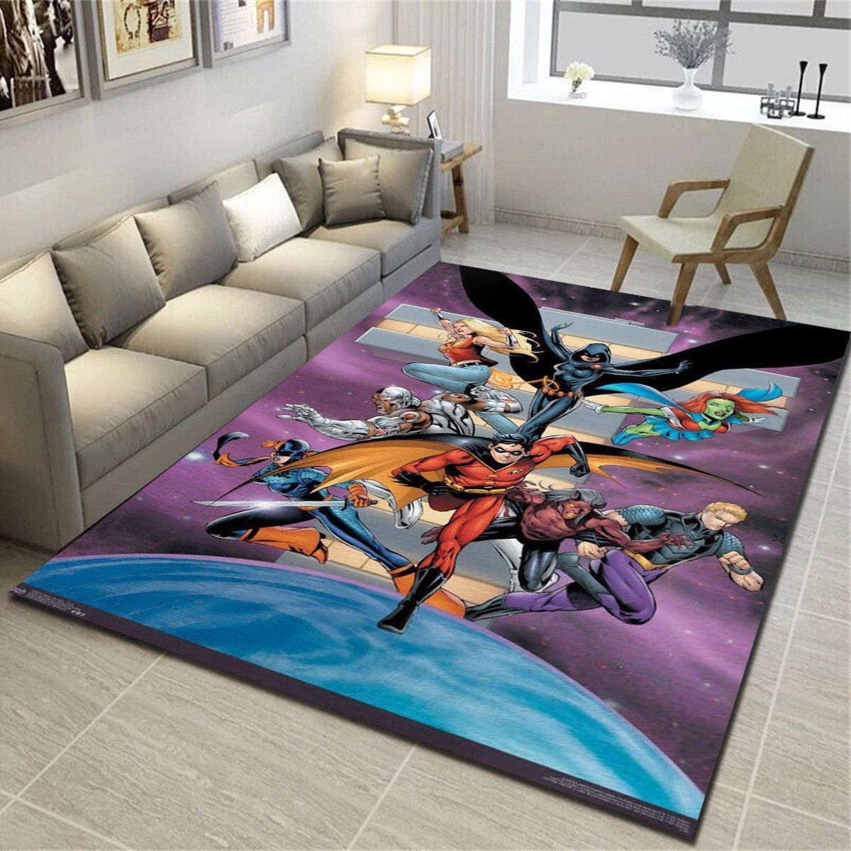 Dc Comics Teen Titans Group Area Rug &hellip;