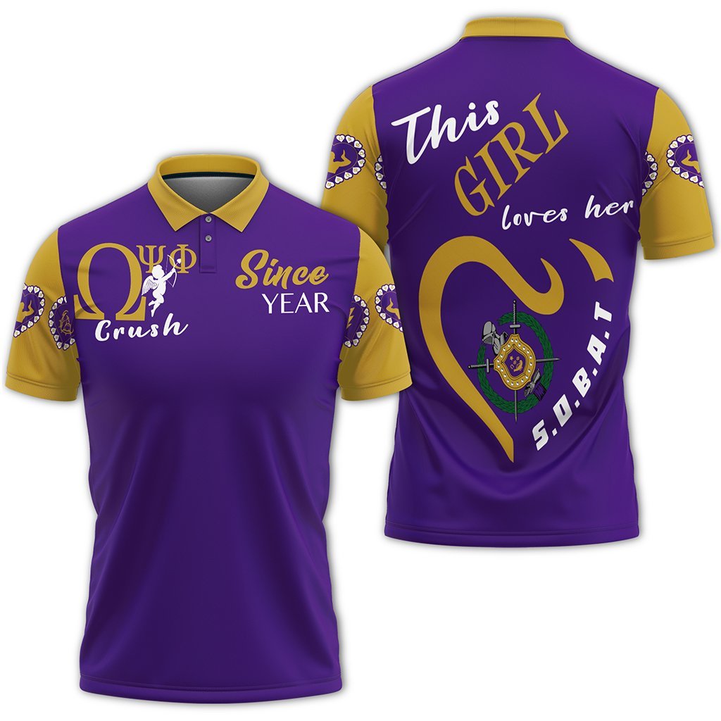 (Custom) Masonstars Shirt – Omega Psi Phi Valentine Crush Polo Shirt J0