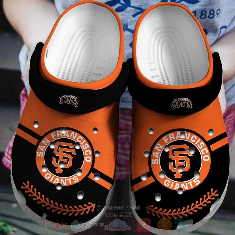 San Francisco Giants Orange-Black Crocss Crocband Shoes