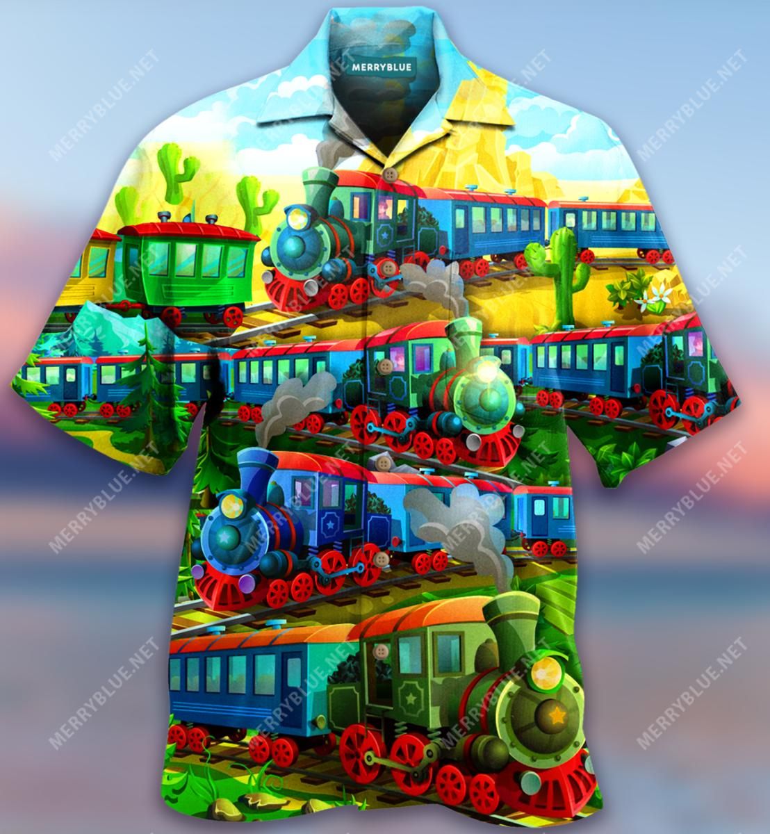 When World Open We Travel By Train Aloha Hawaiian Shirt Colorful Short Sleeve Summer Beach Casual Shirt For Men And Women