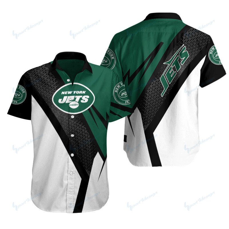 New York Jets Button Shirts Bg448