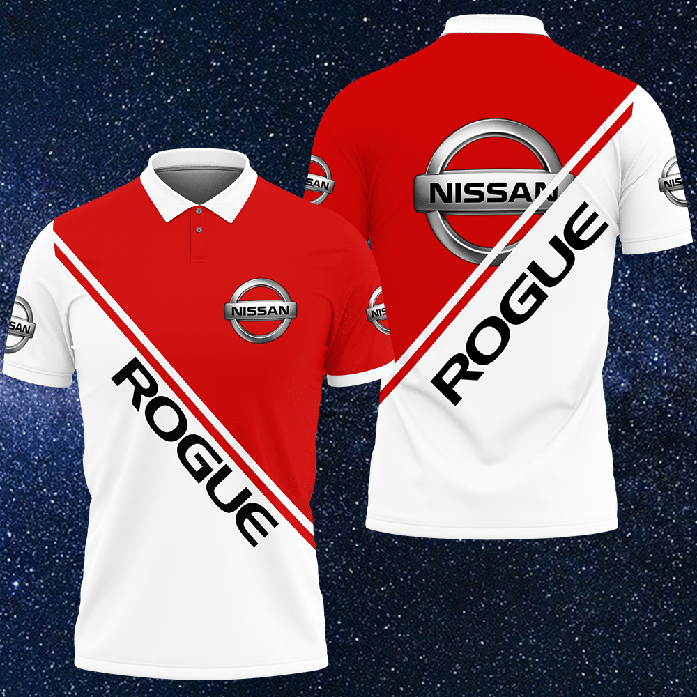 3D Printed Nissan Rogue Nqp-Ht Polo Shirt Ver 1 (Red)