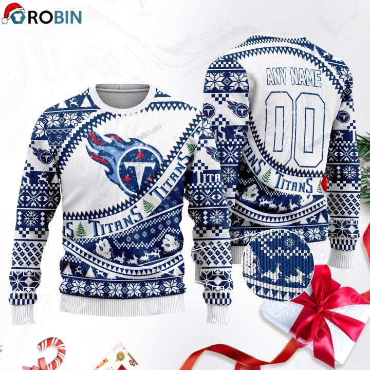 Tennessee Titans Football Gift For Fan Ugly Wool Sweater Christmas Sweatshirt Swt107