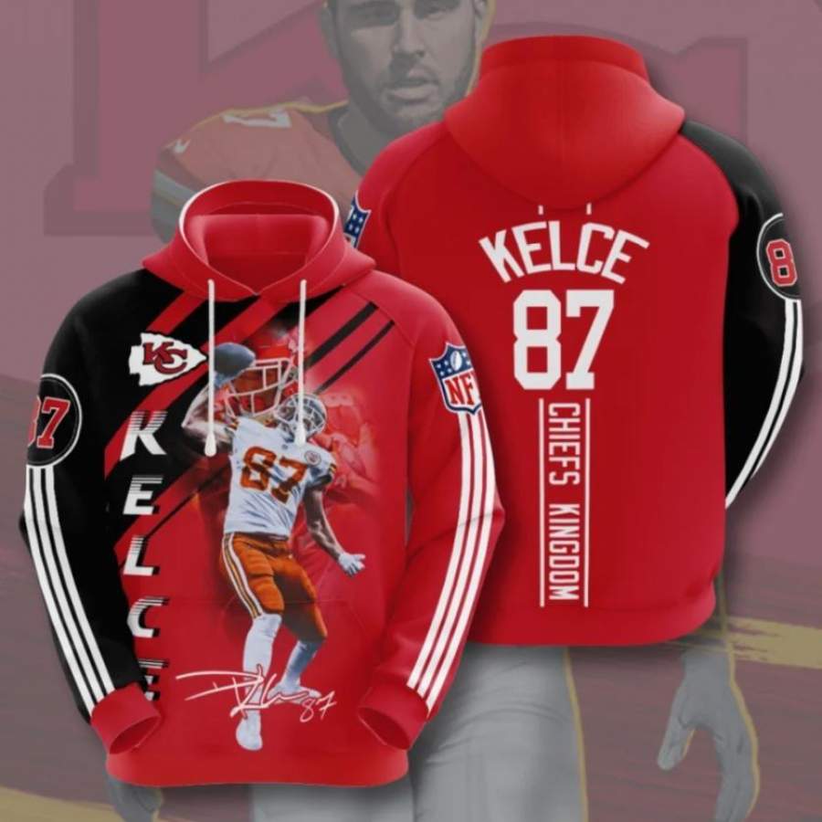 Kelce 87 Kansas City Chiefs Hoodie Unisex 3D All Over Print