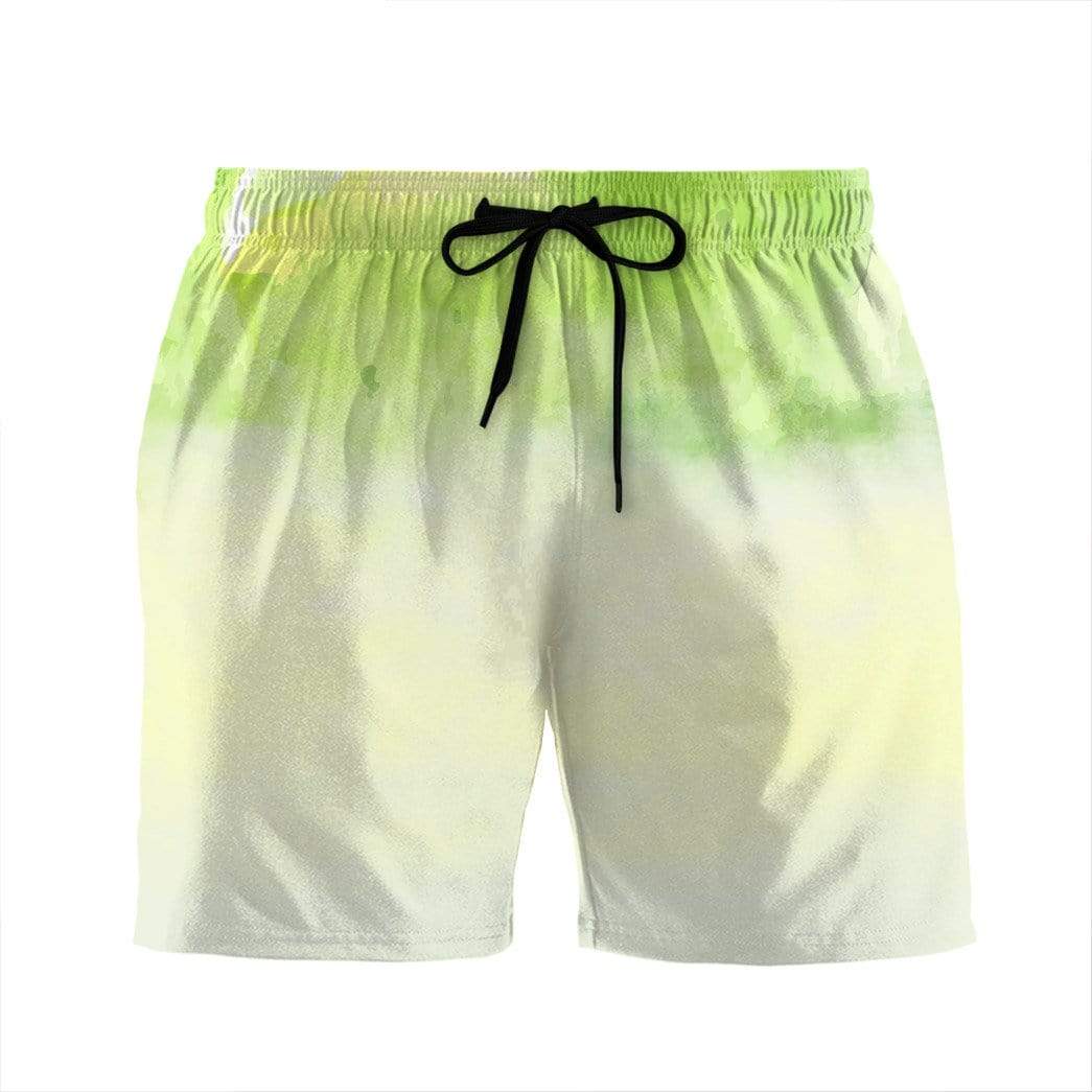 3D Green Apple Custom Beach Shorts Swim Trunk – Centdeux Dore