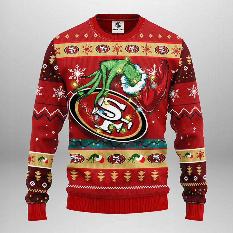 San Francisco 49Ers Grinch Ugly Christmas Sweater