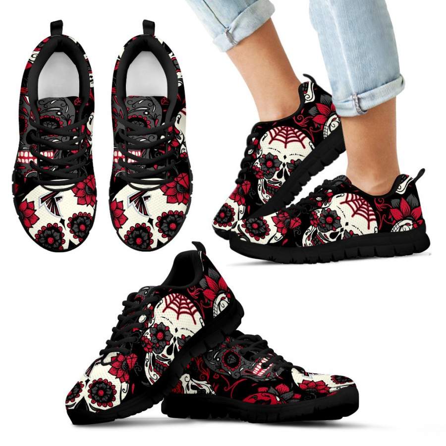 Atlanta Falcons Colorful Sugar Skull Sneakers