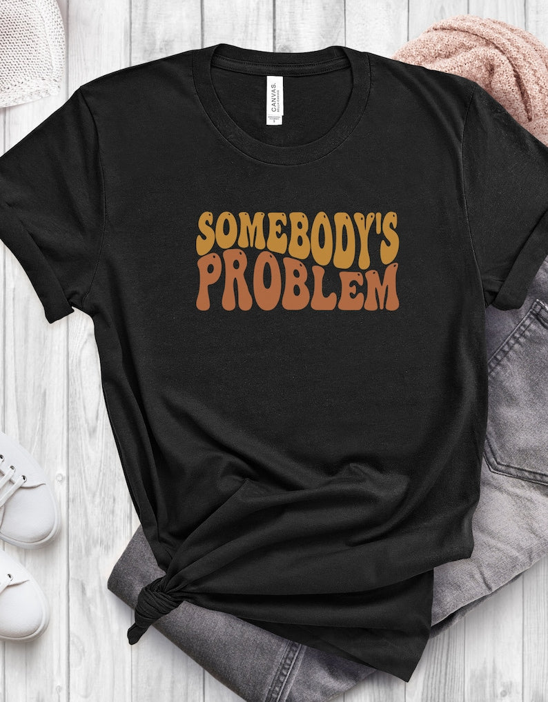 Retro Somebody Problem Country Music Shirt, Music Lover Gift, Unisex Sizing, Music Festival Concert Tee