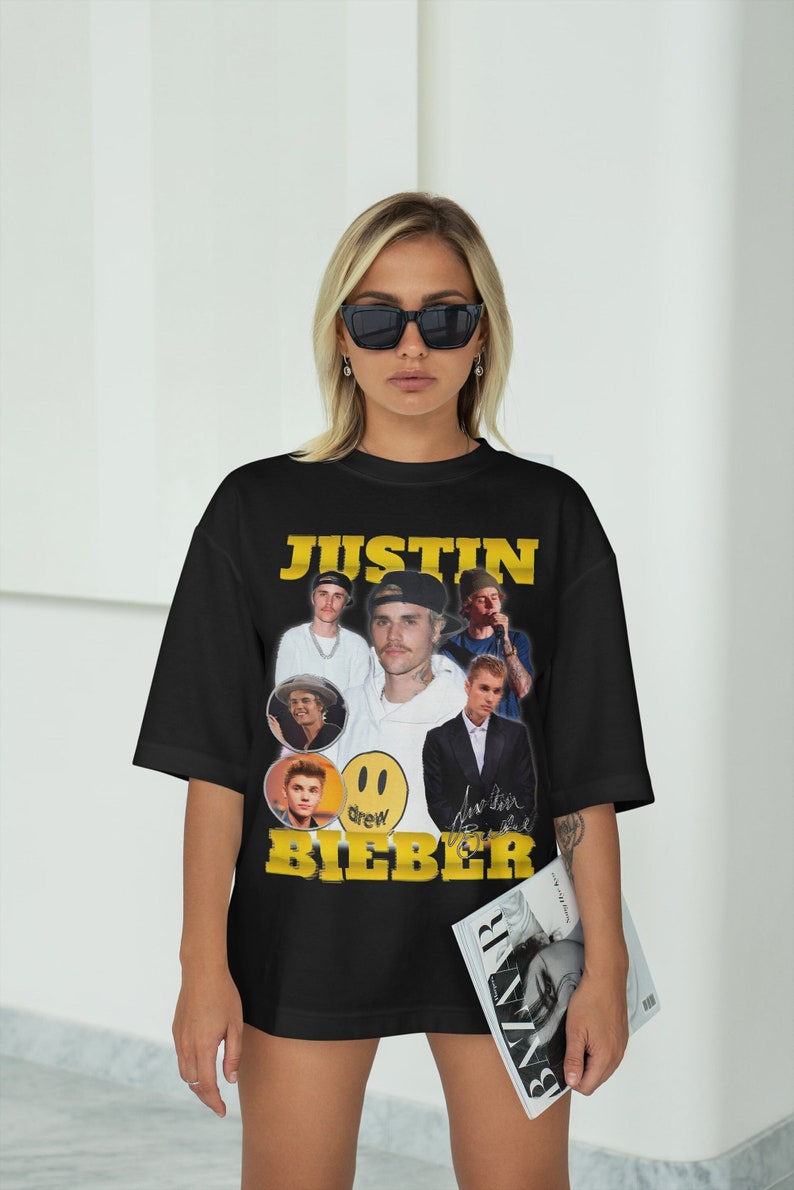 Justin Bieber T-Shirt, 90S Graphic Inspired Bootleg, Graphic Retro Shirt, Unisex Hip Hop Tee, Justin Bieber Fan Gift Merch