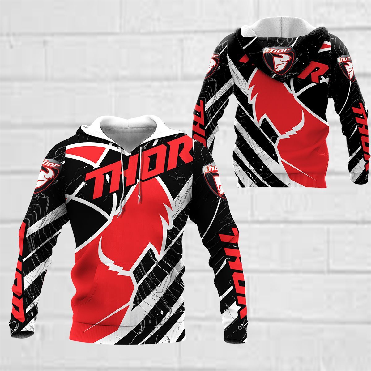 3D All Over Printed Thor Racing NTH-HT Shirts Ver 2 (Red)