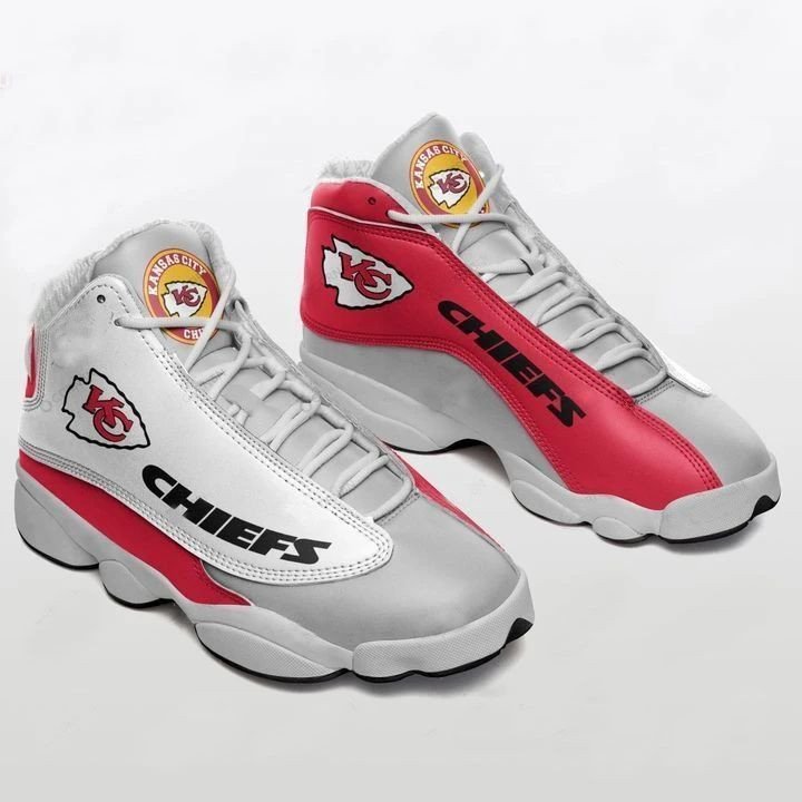 Kansas City Chiefs Football Team Logo Air Jordan 13 Printing Shoes Sneaker