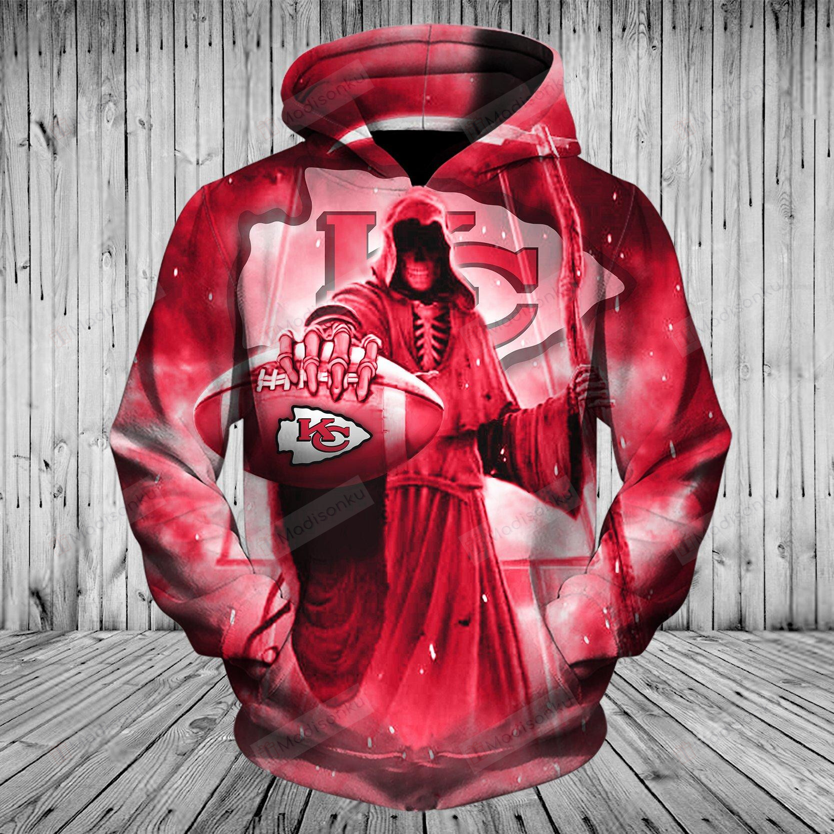 Stocktee Kansas City Chiefs 3D All Over Print Hoodie, Zip-Up Hoodie