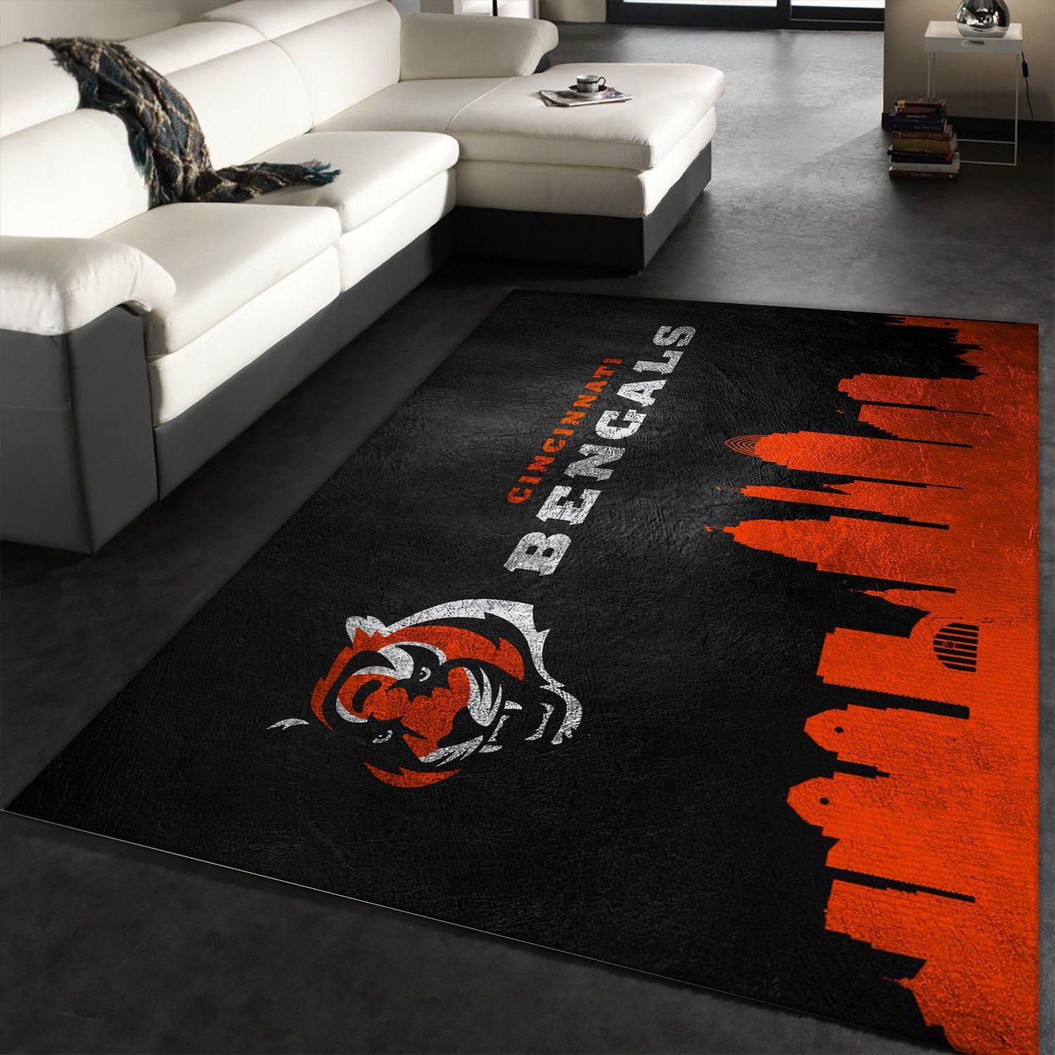 Cincinnati Bengals Skyline Area Rug  &hellip;