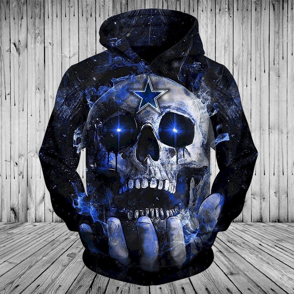 Dallas Cowboys New Skull  S1561 29 Unisex 3D Hoodie Gift For Fans