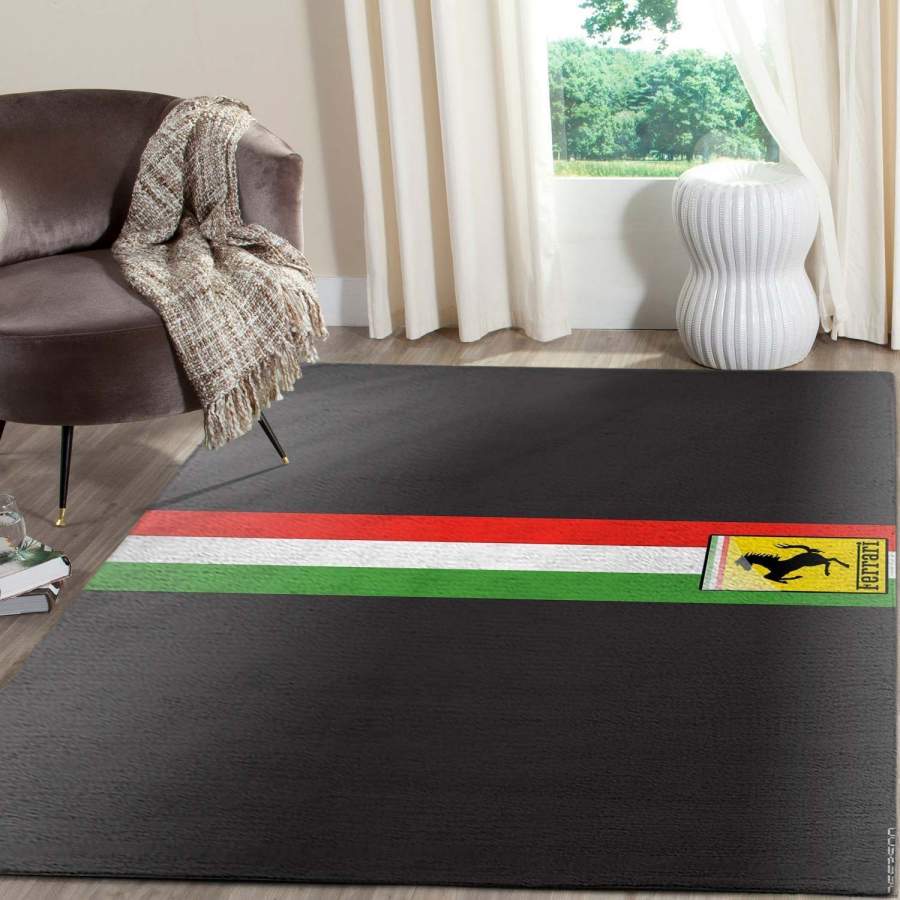 Ferrari Logo SuperCars Area Rugs Living Room Carpet FN121226 Local Brands Floor Decor The US Decor