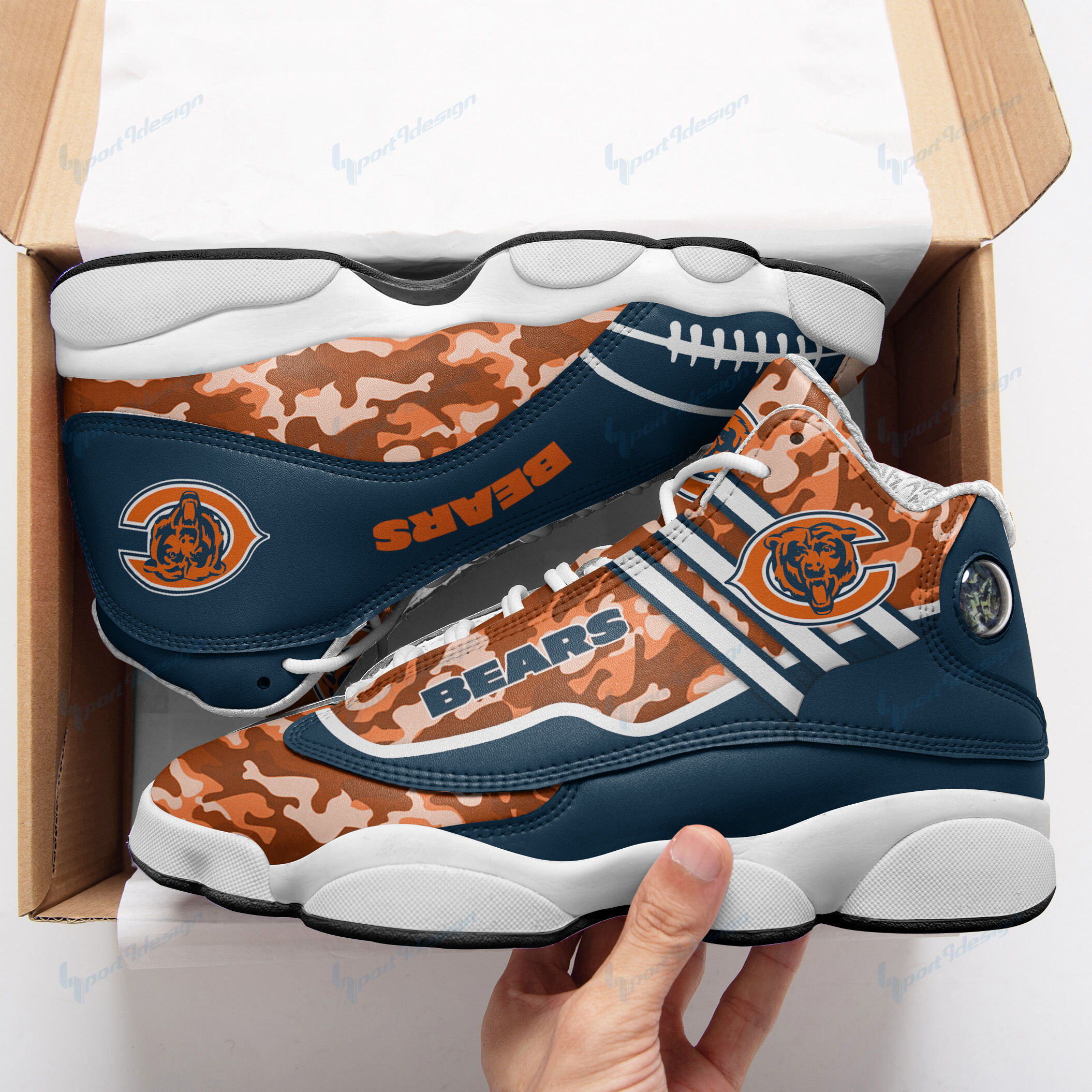 Chicago Bears Ajd13 Sneakers Bg13