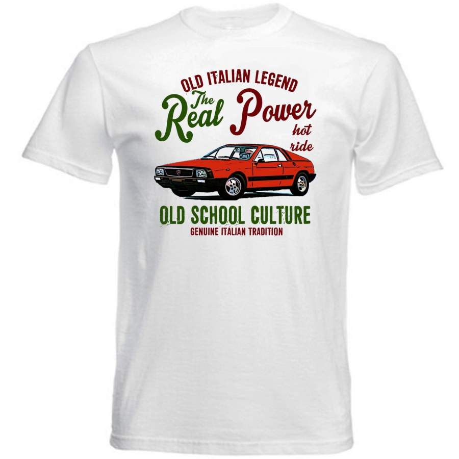 New Vintage Italian Car Lancia Beta Montecarlo Rossa – Cotton T-shirt O Neck Loose Cotton Tops Casual Tee