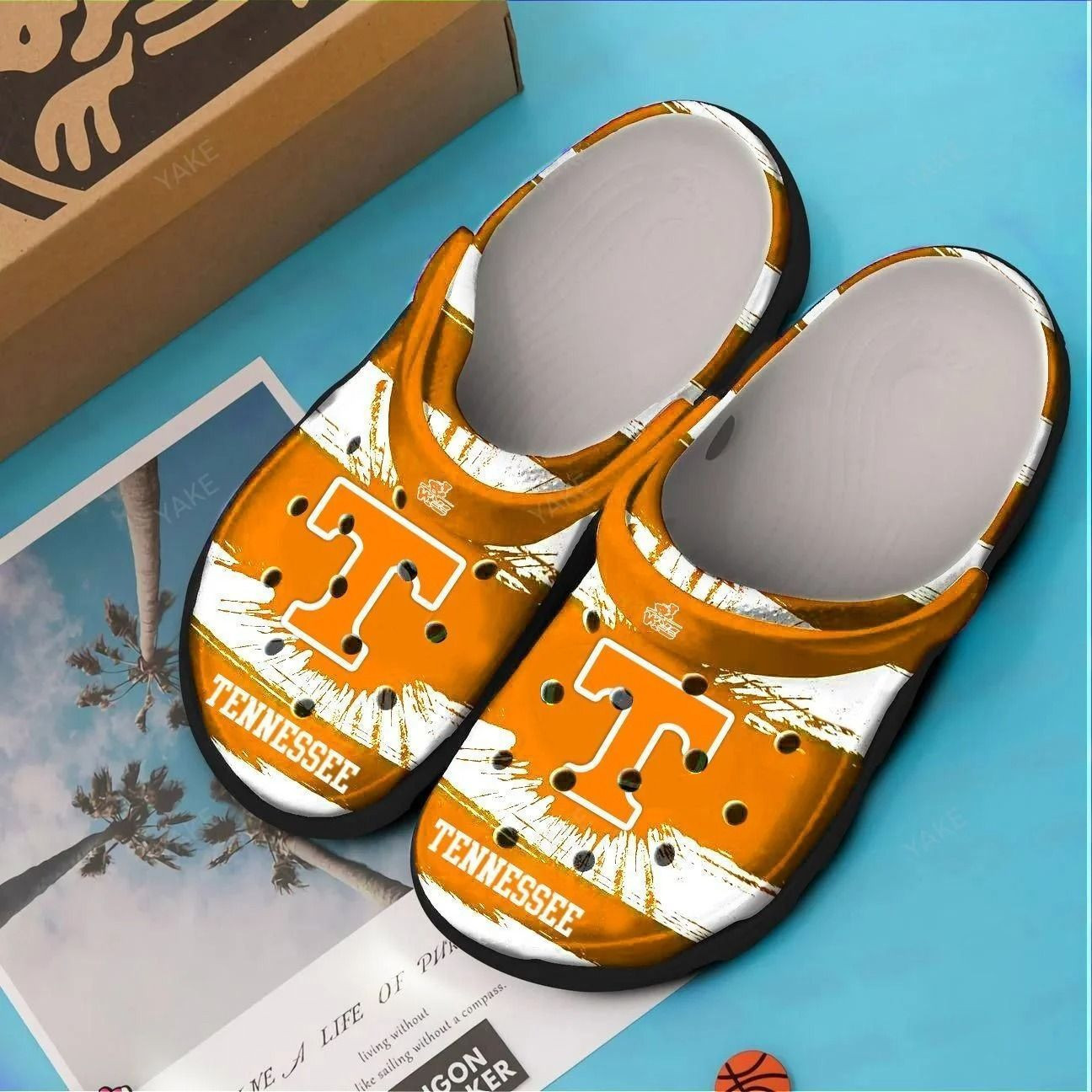 Tennessee Volunteers Crocs Crocband Clog Comfortable Water Shoes