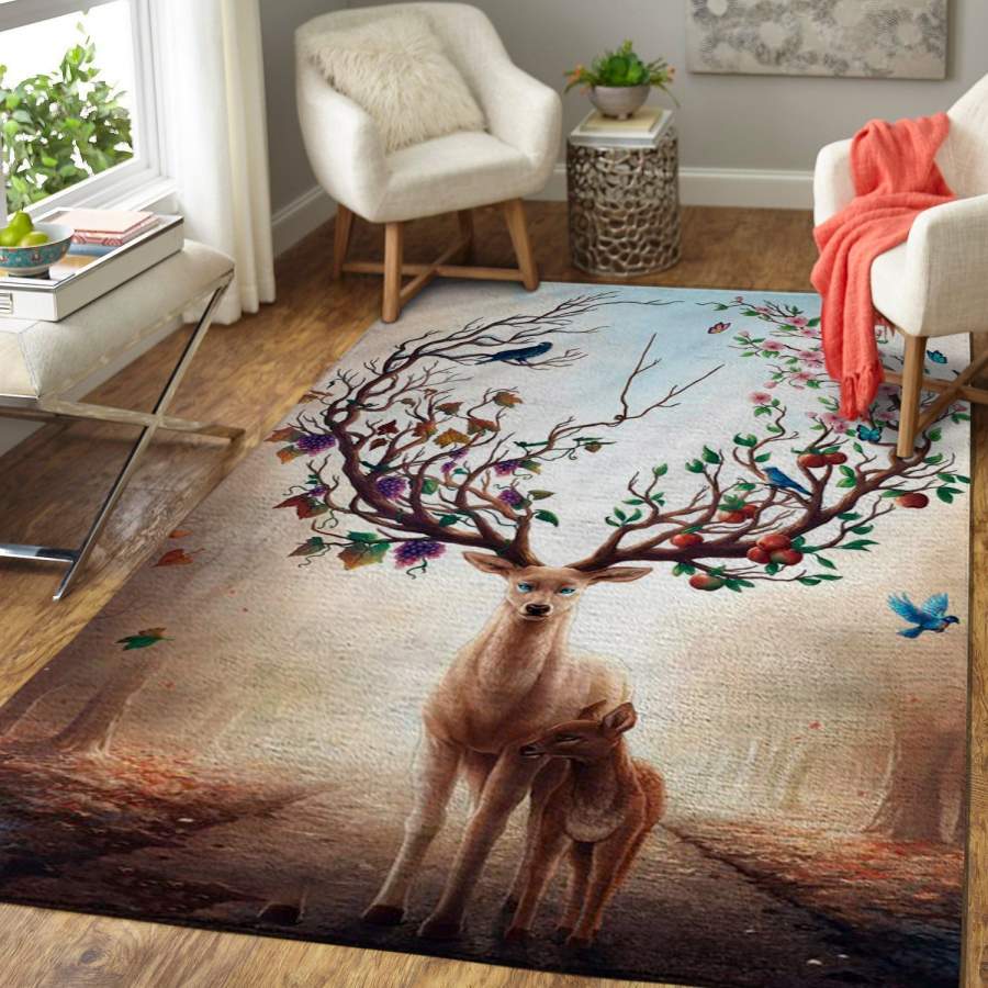 Art Of Deer Area Rug, OFD 1910165